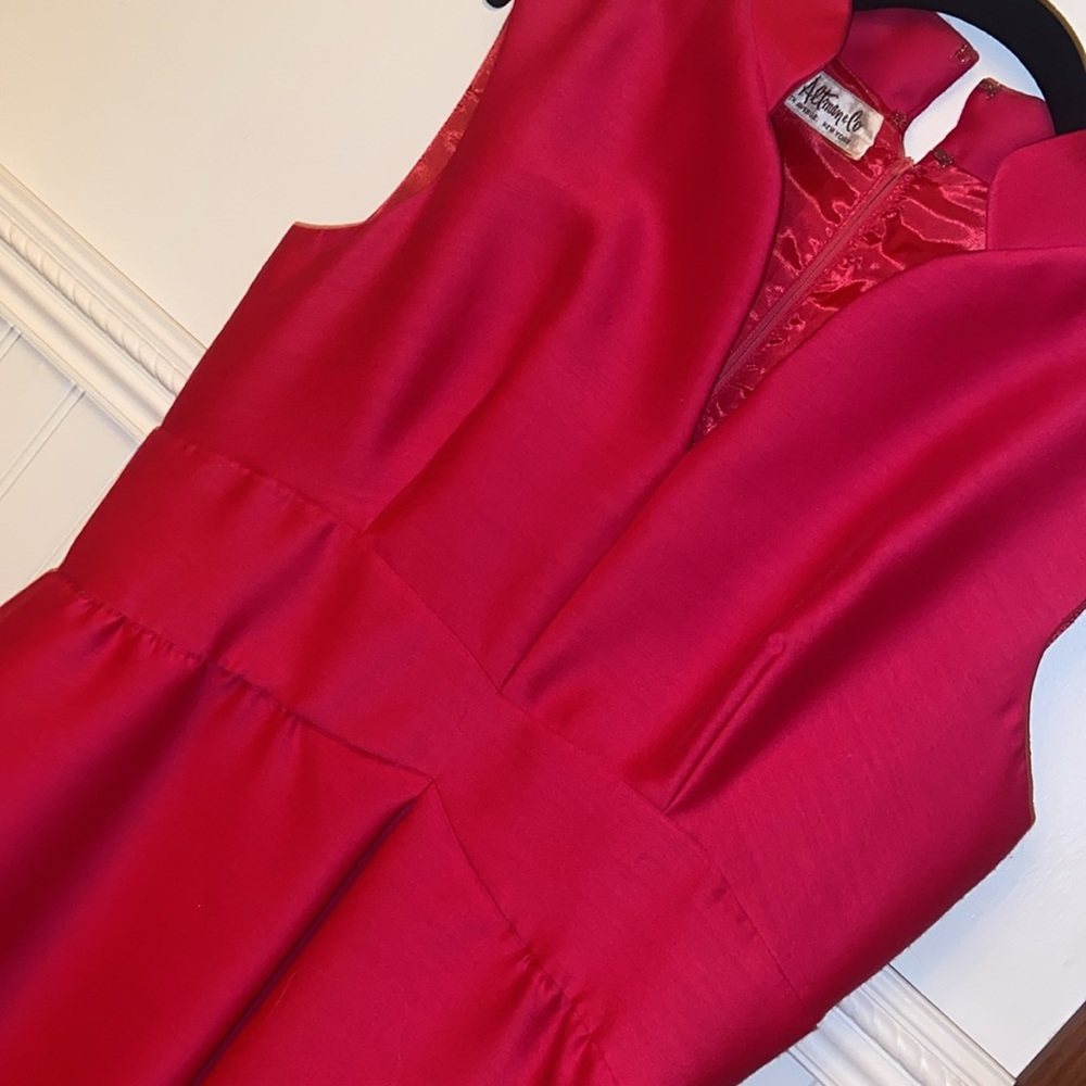 TV SHOW MMS Fifth Avenue B. Altman Candy Pink custom madeDress Vintage - Picture 2 of 11